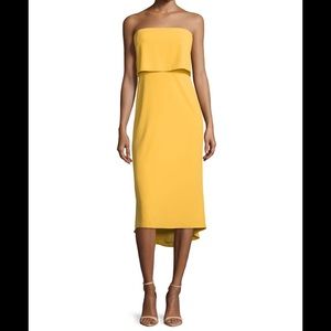 Halston  Heritage strapless dress